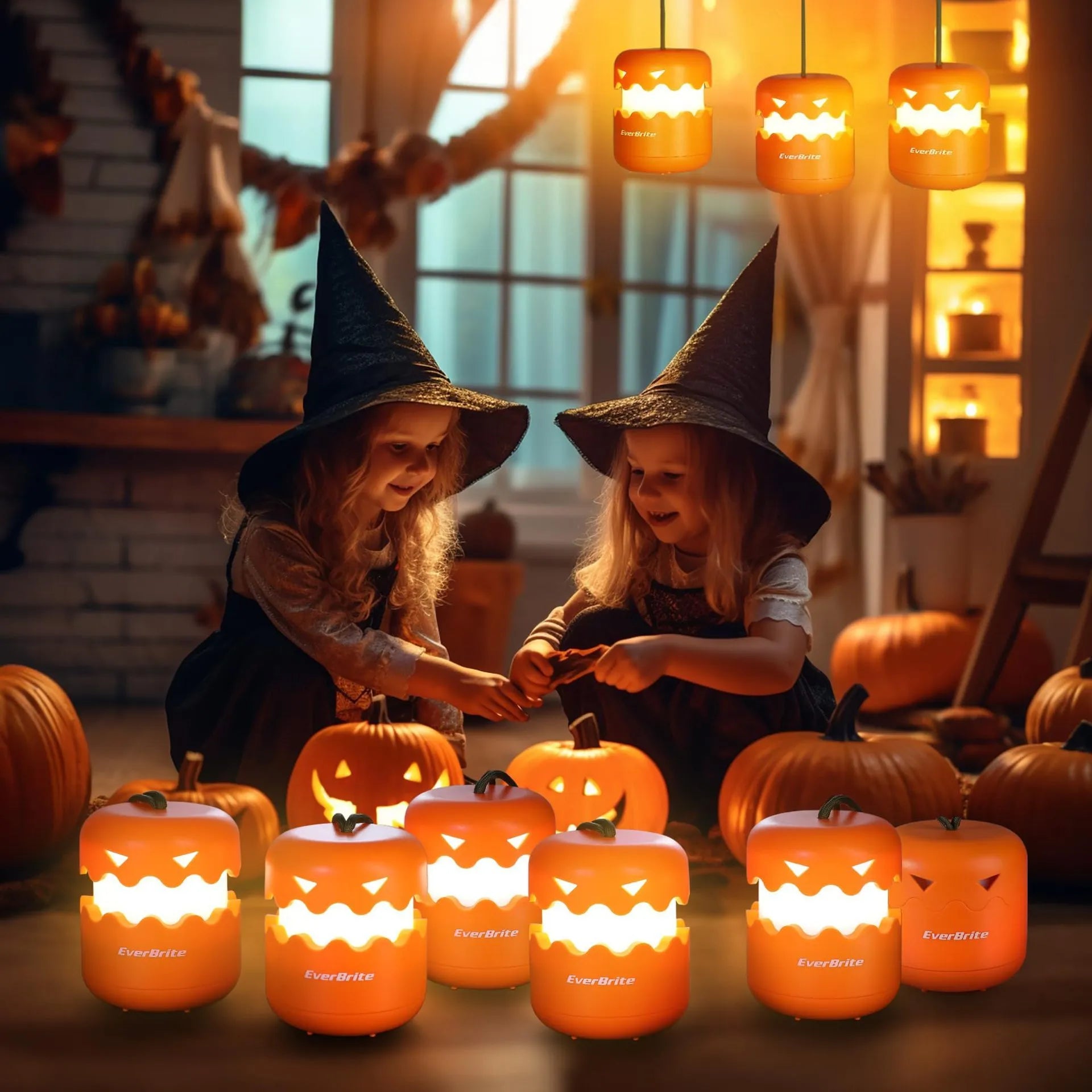 Halloween Pumpkin Foldable Party Decoration LED Small Night Lamp - Bellarte Enchanté Halloween Pumpkin Foldable Party Decoration LED Small Night Lamp